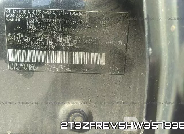 2T3ZFREV5HW357938 фото 10