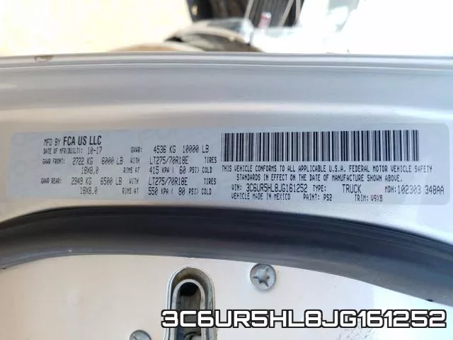 3C6UR5HL8JG161252 фото 2
