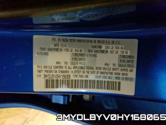 3MYDLBYV0HY168065 фото 2
