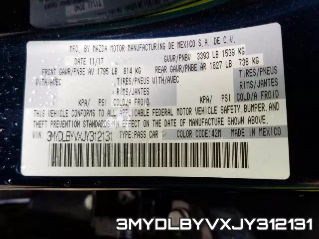 3MYDLBYVXJY312131 фото 2
