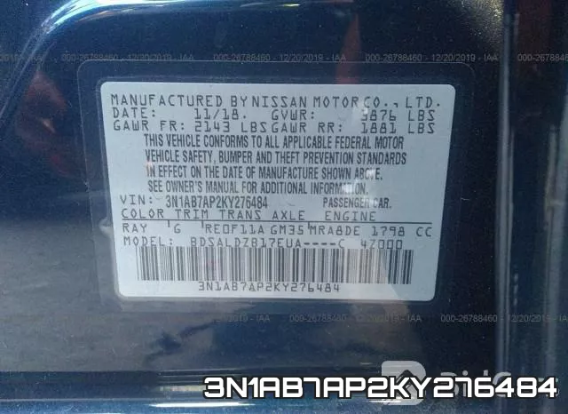 3N1AB7AP2KY276484 фото 10