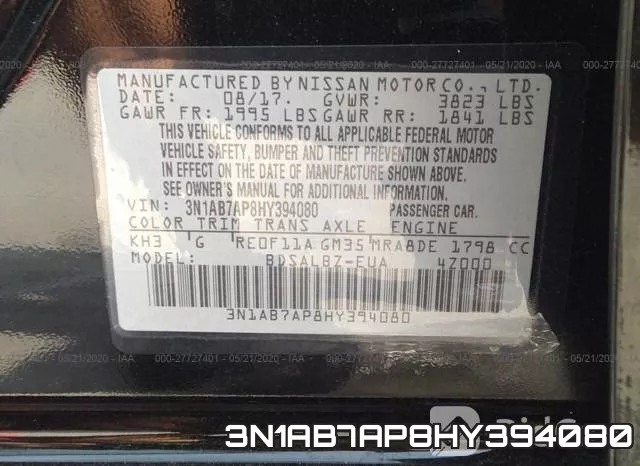 3N1AB7AP8HY394080 фото 9