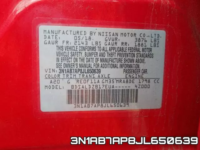 3N1AB7AP8JL650639 фото 2