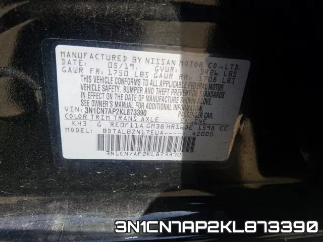 3N1CN7AP2KL873390 фото 2
