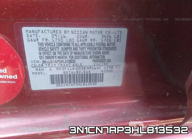 3N1CN7AP3HL813532 фото 10