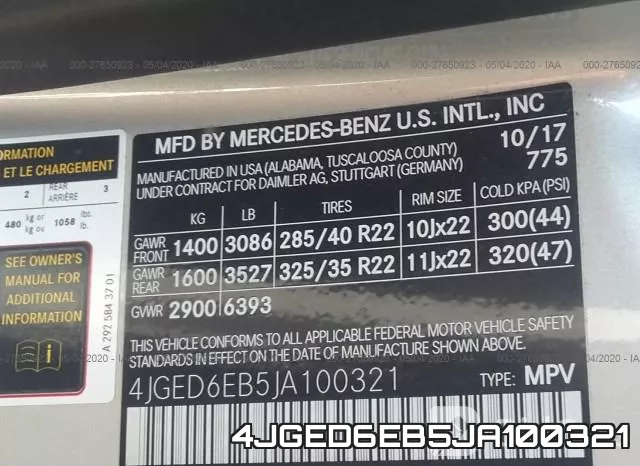 4JGED6EB5JA100321 фото 10
