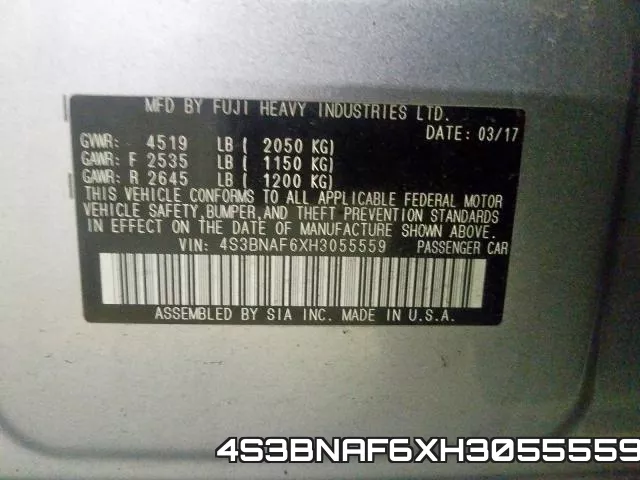 4S3BNAF6XH3055559 фото 2
