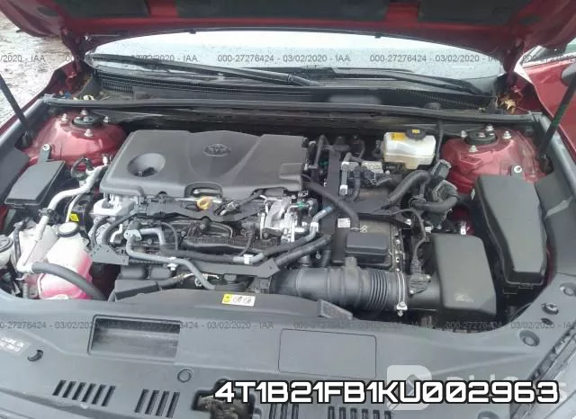 4T1B21FB1KU002963 фото 2