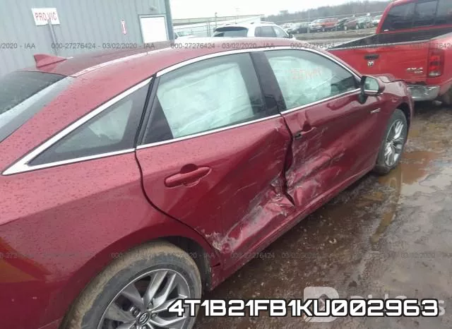 4T1B21FB1KU002963 фото 7