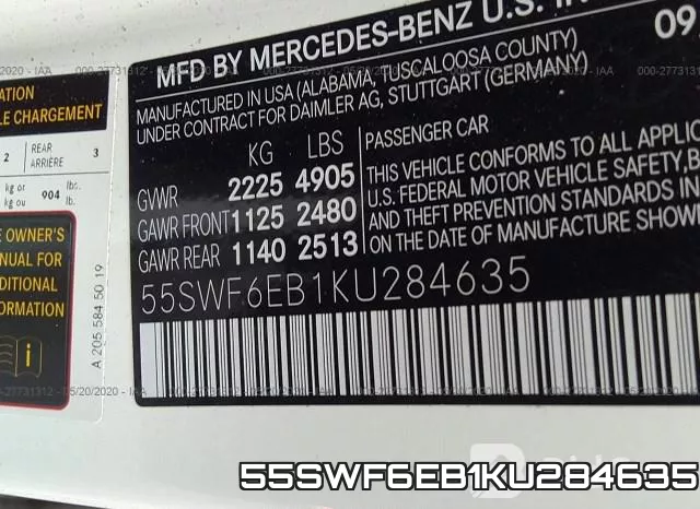 55SWF6EB1KU284635 фото 10