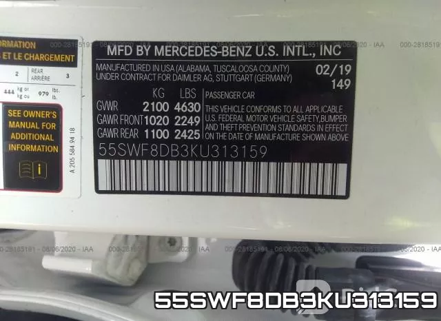 55SWF8DB3KU313159 фото 10