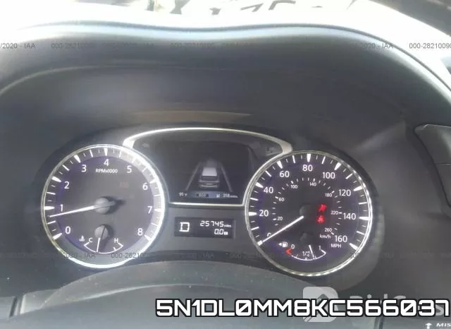 5N1DL0MM8KC566037 фото 8