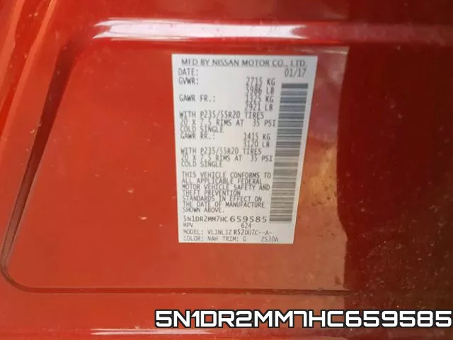 5N1DR2MM7HC659585 фото 2