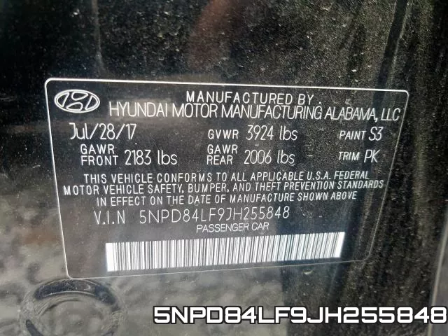 5NPD84LF9JH255848 фото 2