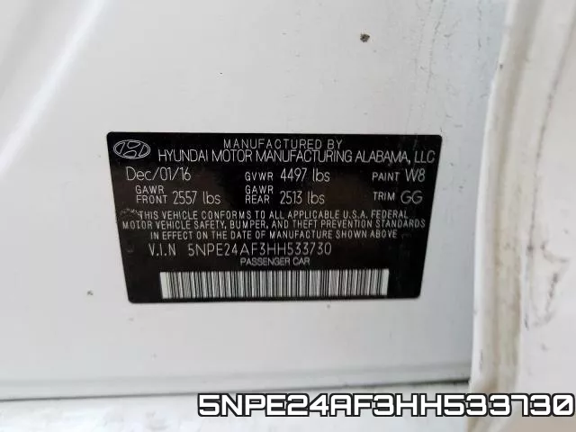 5NPE24AF3HH533730 фото 2