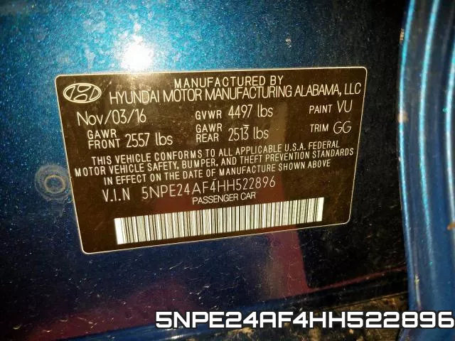 5NPE24AF4HH522896 фото 2
