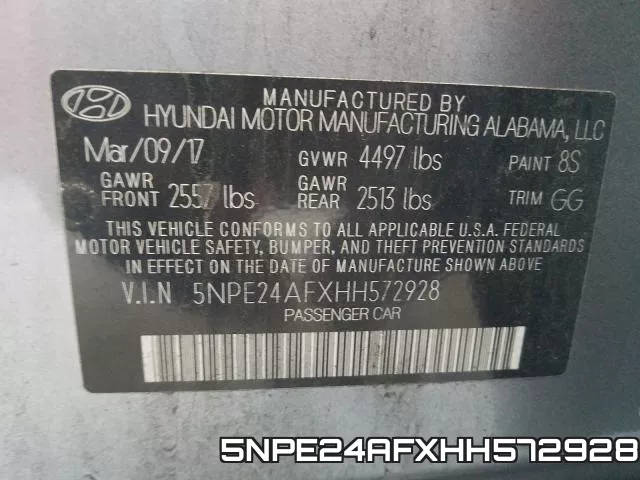 5NPE24AFXHH572928 фото 2