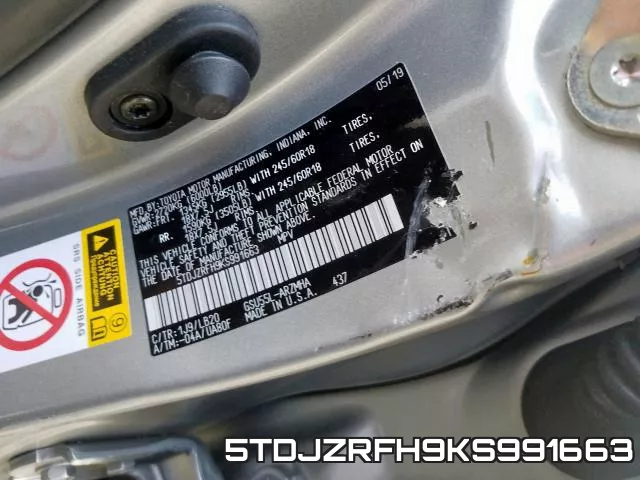 5TDJZRFH9KS991663 фото 2
