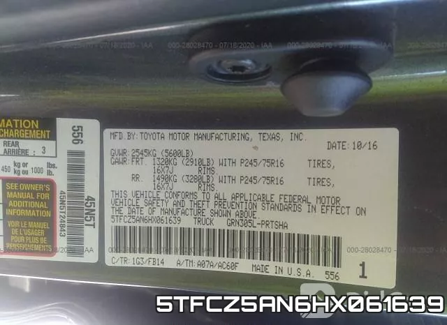 5TFCZ5AN6HX061639 фото 10