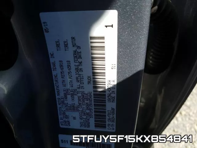 5TFUY5F15KX854841 фото 2