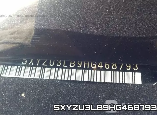 5XYZU3LB9HG468793 фото 9