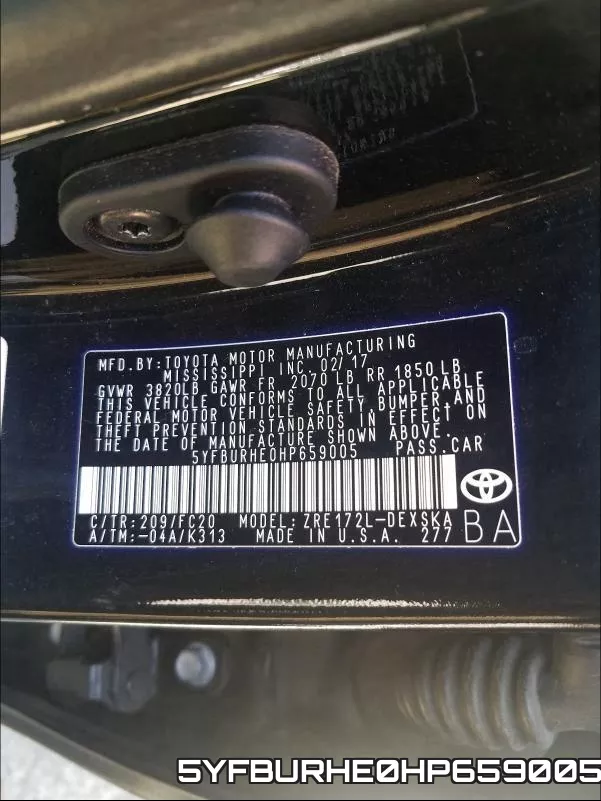 5YFBURHE0HP659005 фото 2