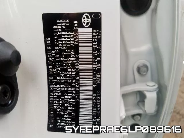 5YFEPRAE6LP089616 фото 2