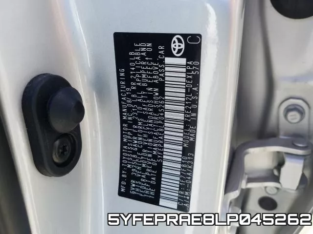 5YFEPRAE8LP045262 фото 2