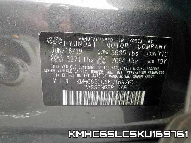 KMHC65LC5KU169761 фото 2