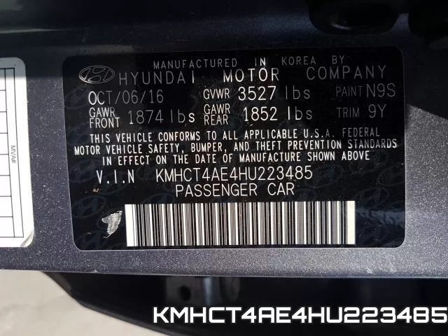 KMHCT4AE4HU223485 фото 2