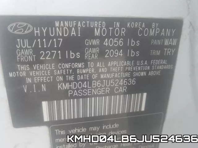 KMHD04LB6JU524636 фото 2
