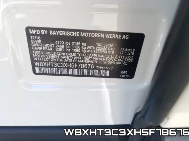 WBXHT3C3XH5F78676 фото 2