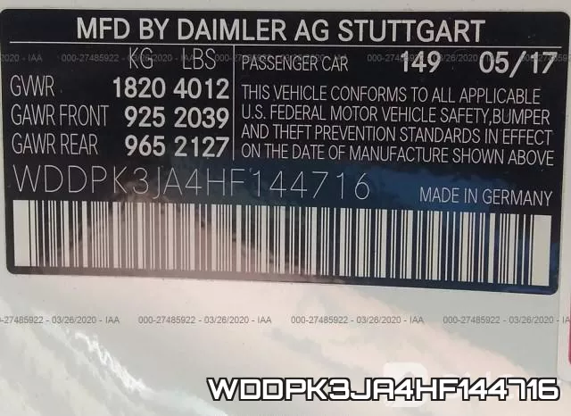 WDDPK3JA4HF144716 фото 10