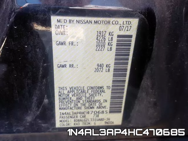 1N4AL3AP4HC470685 фото 2