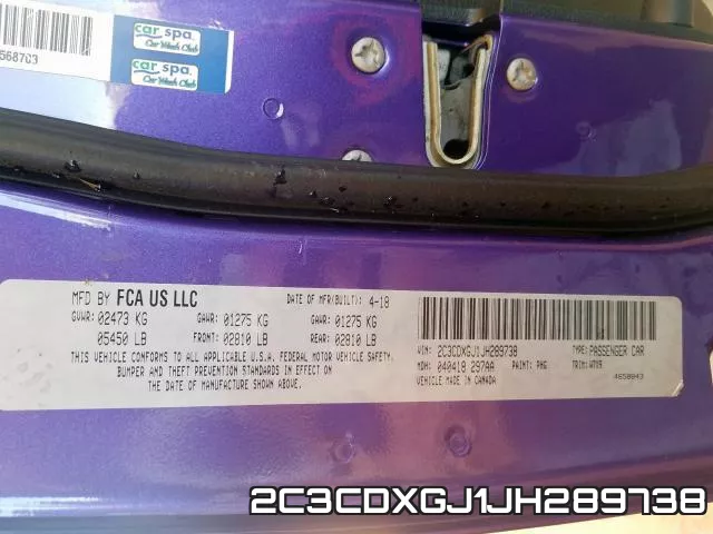 2C3CDXGJ1JH289738 фото 2