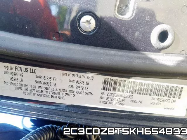 2C3CDZBT5KH654833 фото 2