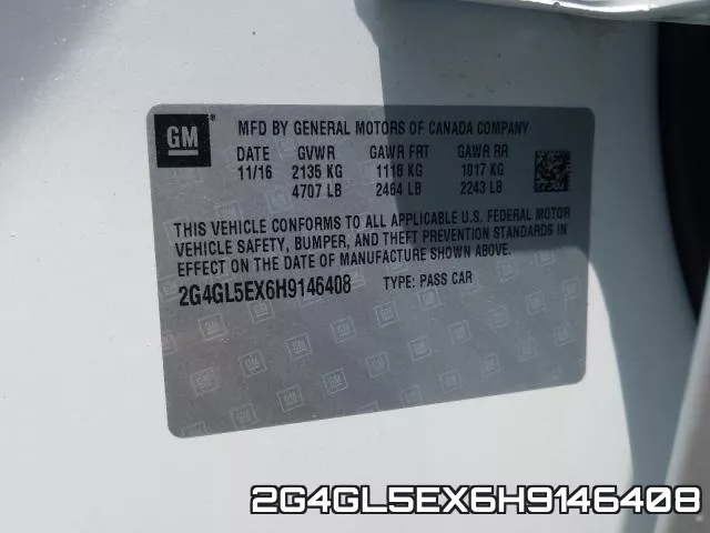 2G4GL5EX6H9146408 фото 2