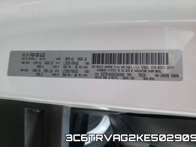 3C6TRVAG2KE502909 фото 2