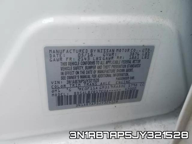 3N1AB7AP5JY321528 фото 2