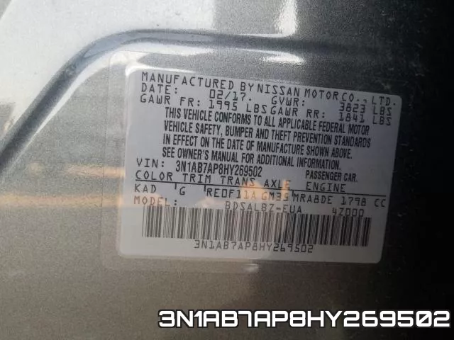 3N1AB7AP8HY269502 фото 2