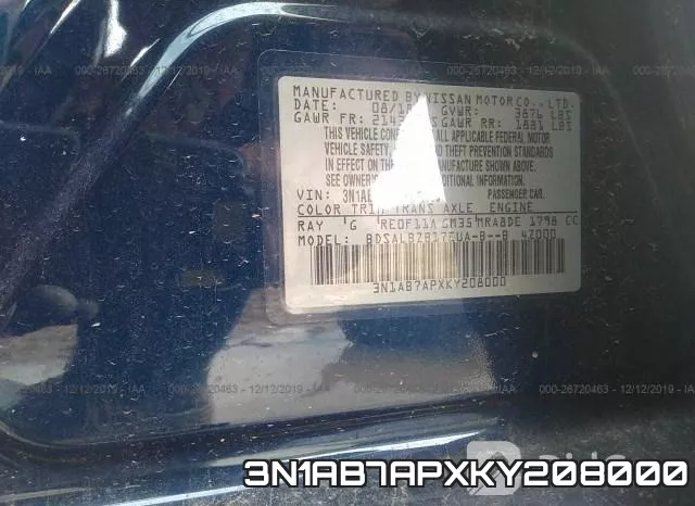 3N1AB7APXKY208000 фото 10