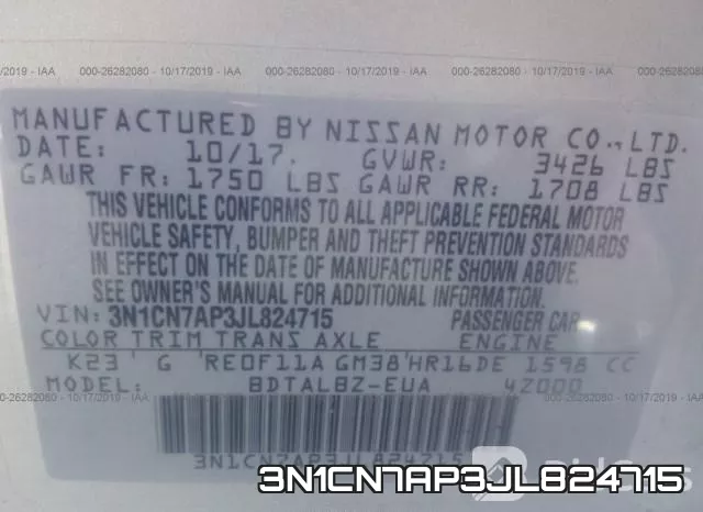 3N1CN7AP3JL824715 фото 10
