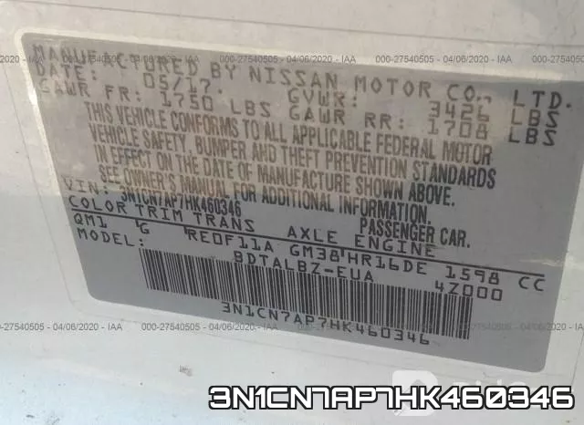 3N1CN7AP7HK460346 фото 10