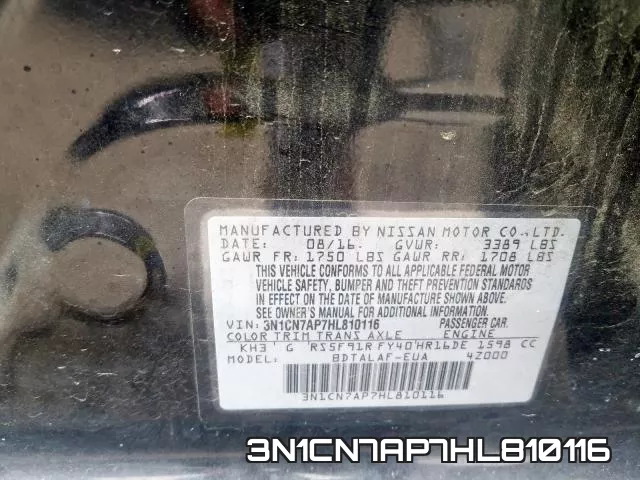 3N1CN7AP7HL810116 фото 2