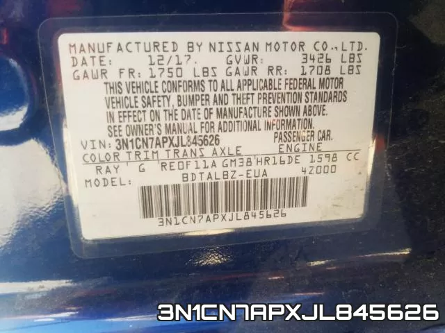 3N1CN7APXJL845626 фото 2