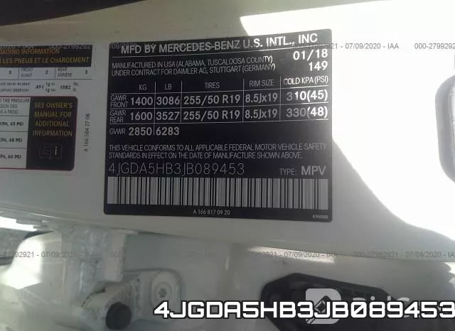 4JGDA5HB3JB089453 фото 10