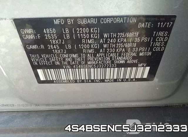 4S4BSENC5J3272333 фото 9
