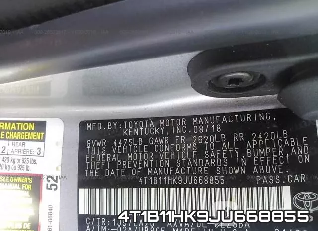 4T1B11HK9JU668855 фото 10