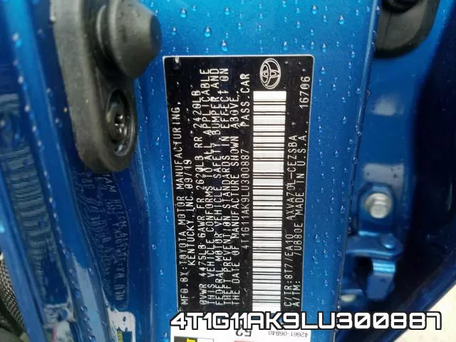4T1G11AK9LU300887 фото 2