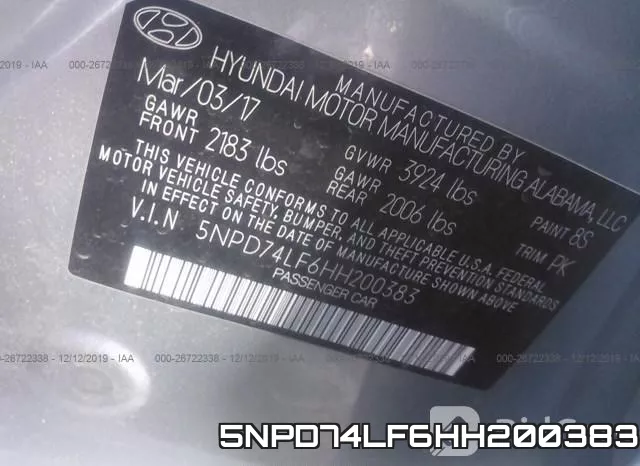 5NPD74LF6HH200383 фото 10